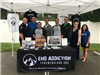 Group Photo at the End Addiction Booth