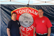 Firefighters Dan Kelleher and Mike Labriola at the Touch a Truck Event