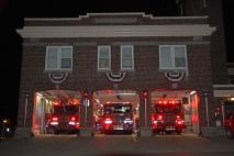 Fire Trucks Parked in the Fire House