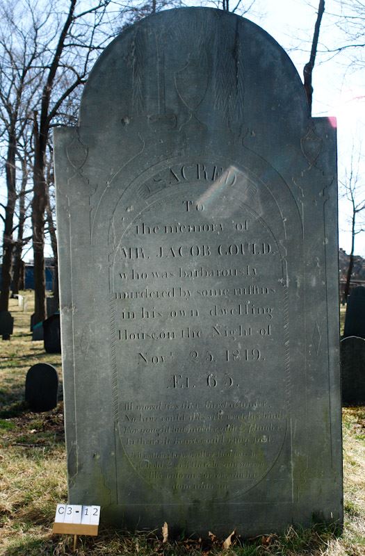 Gravestone of Jacob Gould, d. 1819