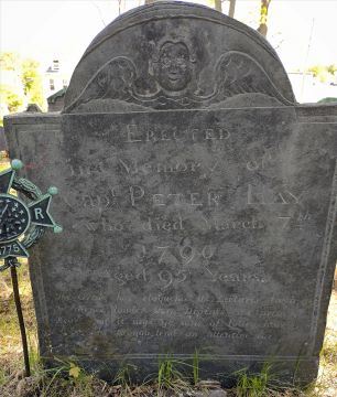 Gravestone of Capt. Peter Hay-died 1790