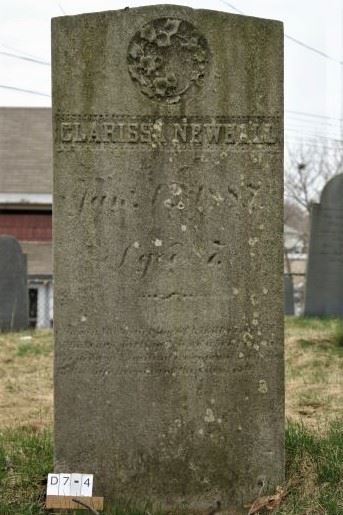 Gravestone of Clarissa-Newhall