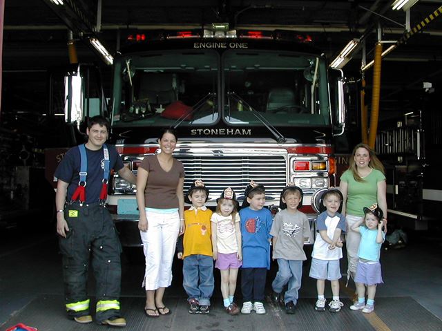 Children Receive a Tour of the Stoneham Fire Station