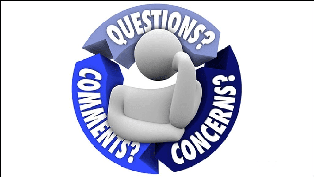 Questions Comments Feedback