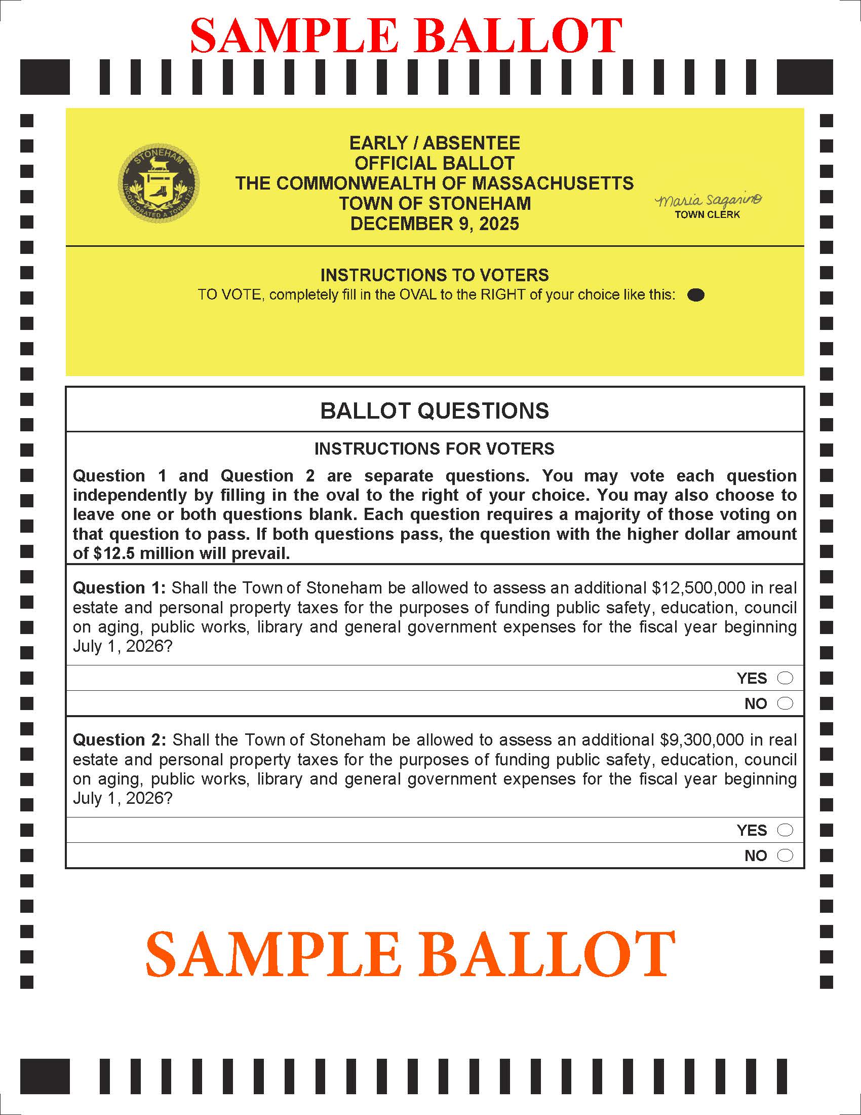 STONEHAM ABS PROOF 120925 SAMPLE BALLOT